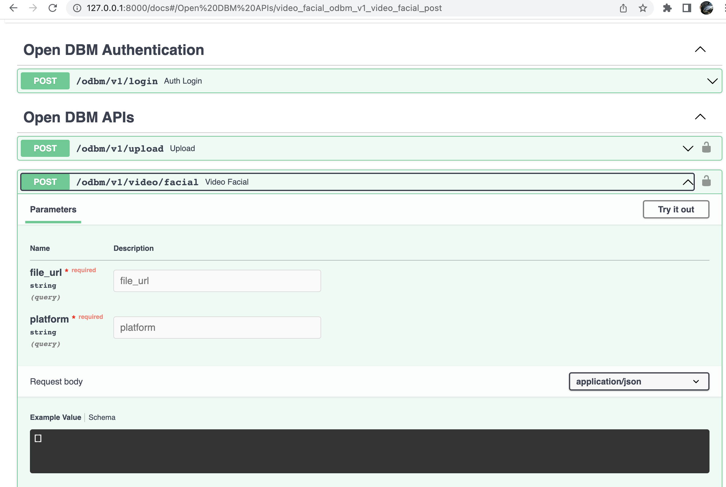 OpenDBM REST API Swagger API Docs