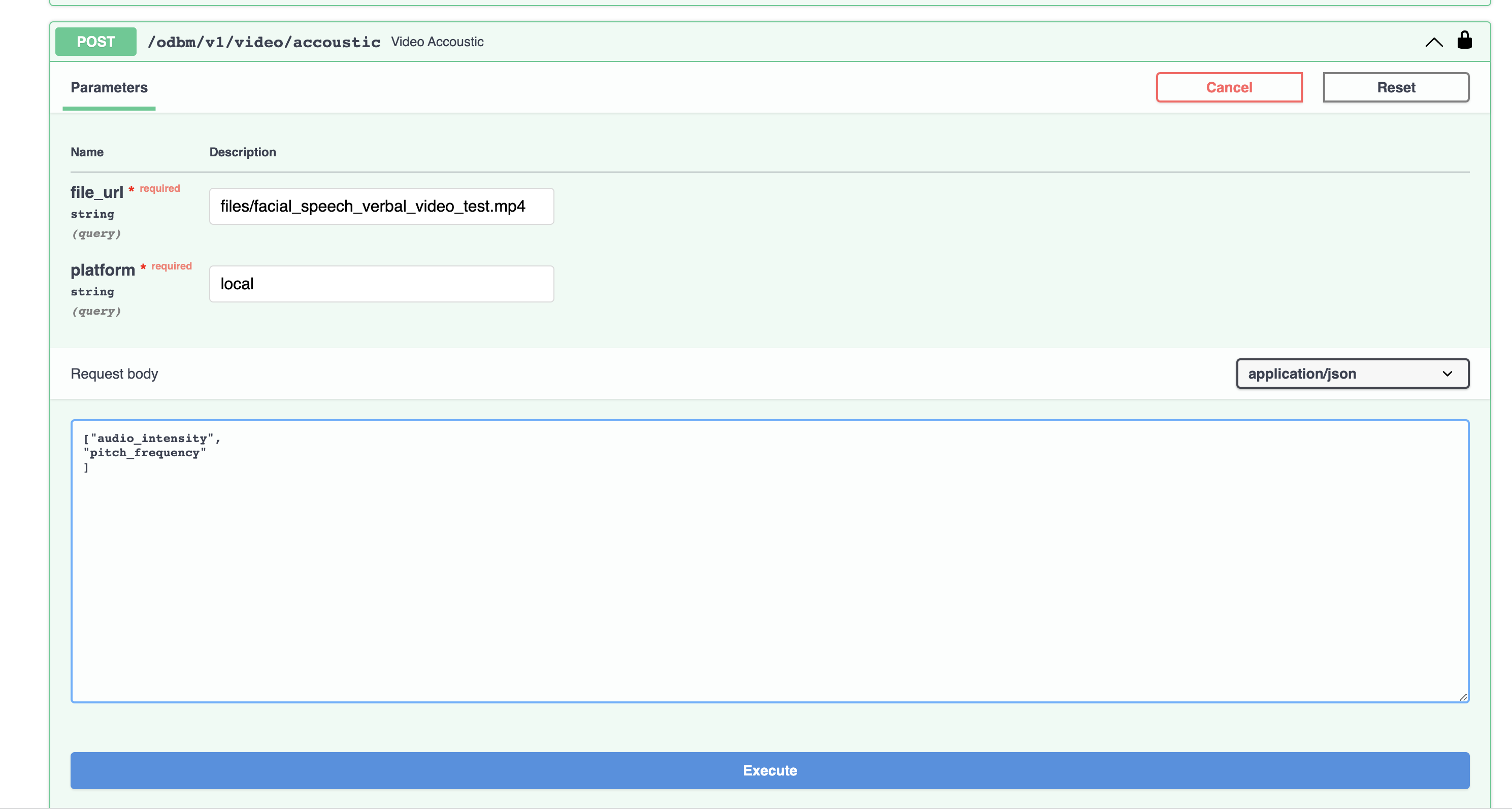 OpenDBM Test Acoustic API